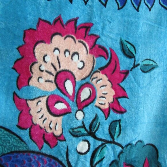 La Jolla California Beach Print Beach Towel by Limezinnias Design Peacock - Picture 3 of 4